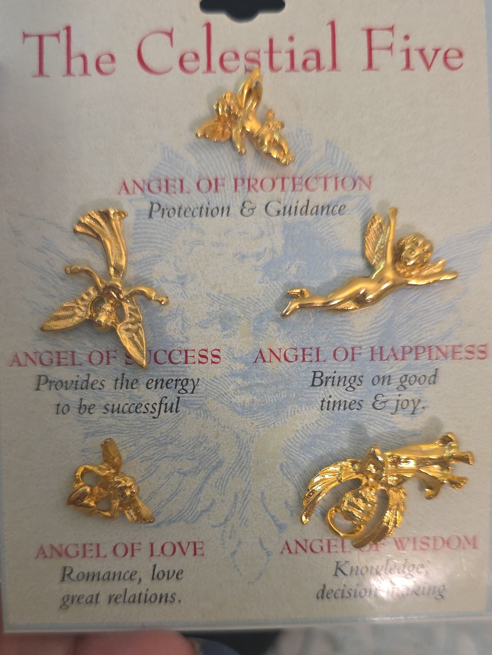 Source Unknown Gold Celestial Angel Wall Accents